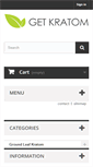 Mobile Screenshot of getkratom.com